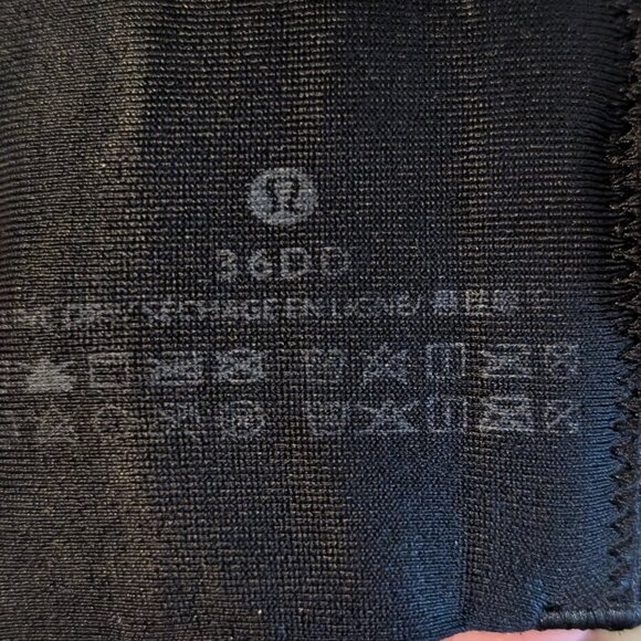 Lululemon Energy High Support Sports Bra, Black, 36DD - Picture 5 of 5